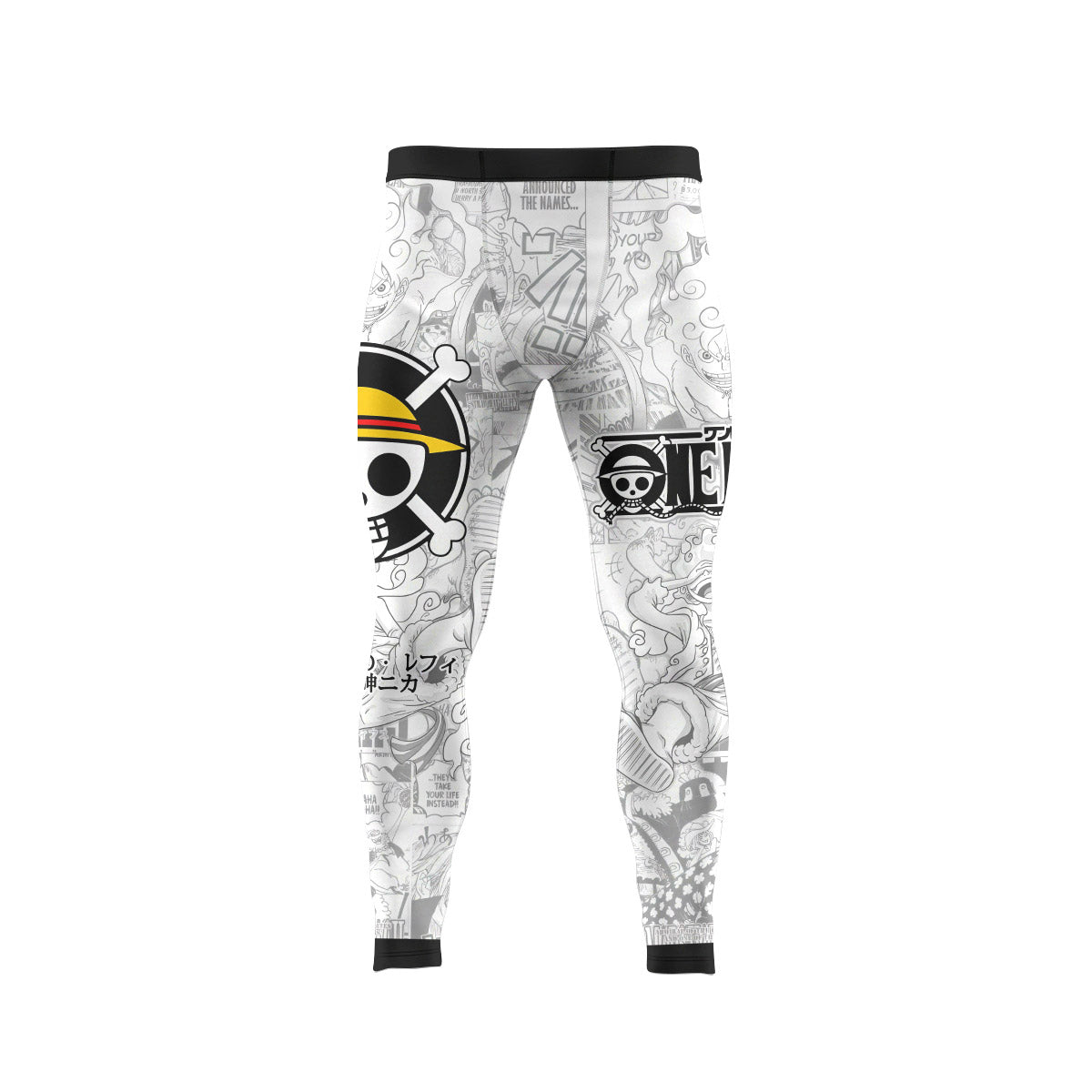 One Piece Manga Men's Compression Leggings