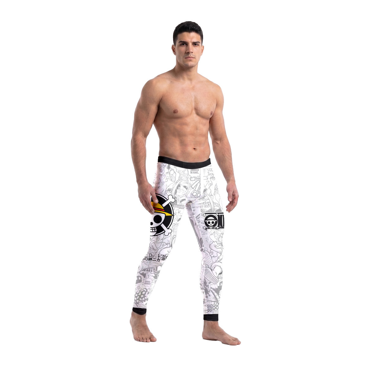 One Piece Manga Men's Compression Leggings
