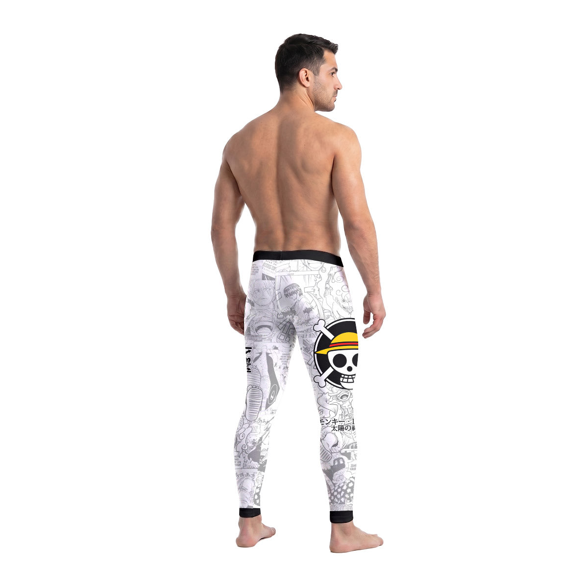 One Piece Manga Men's Compression Leggings