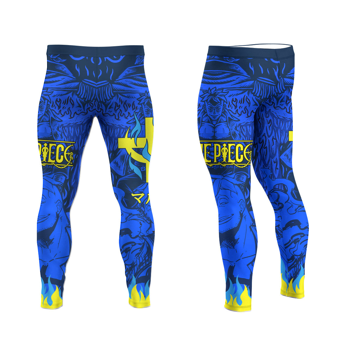 One Piece Marco Phoenix Men's Compression Leggings