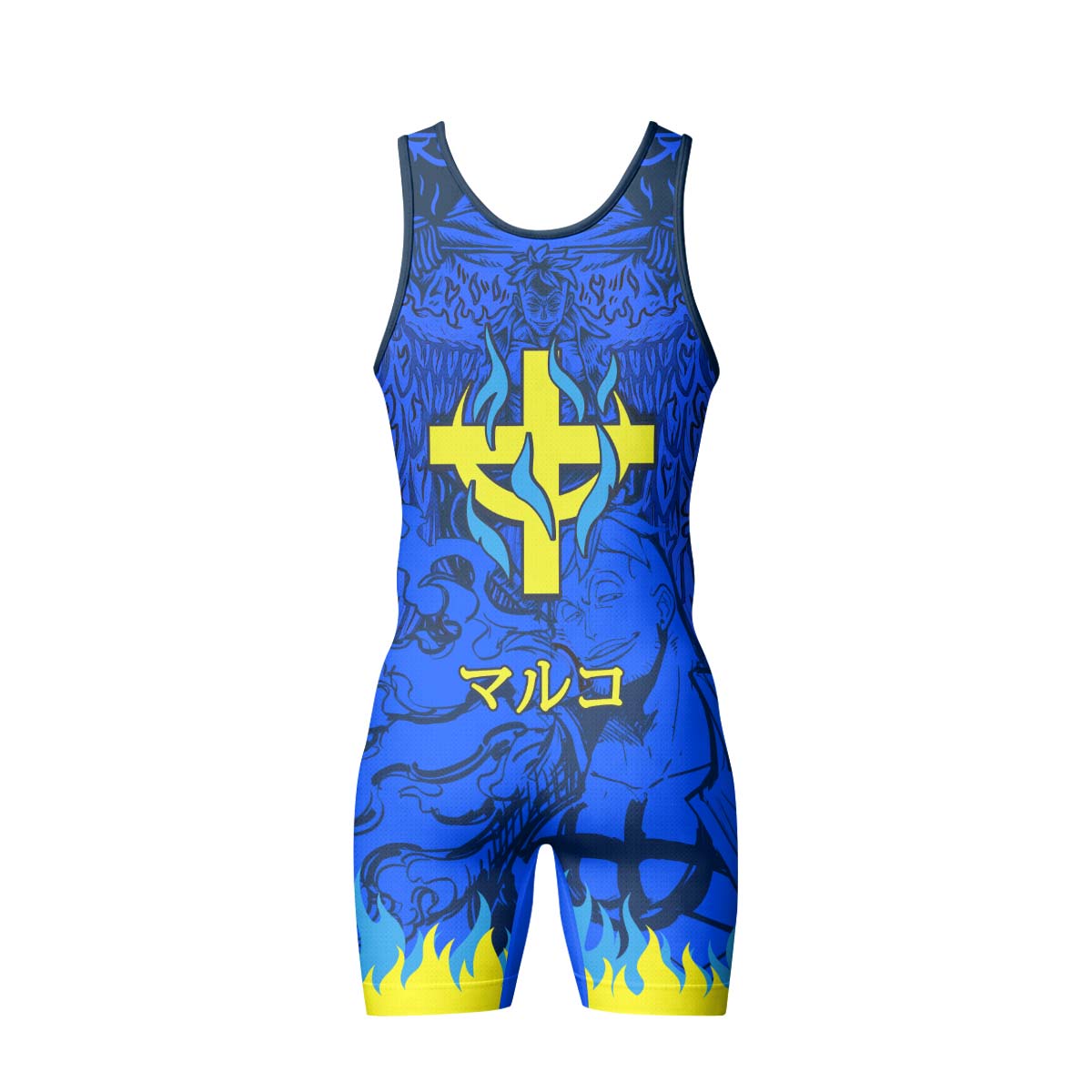 One Piece Marco Phoenix Wrestling Singlet