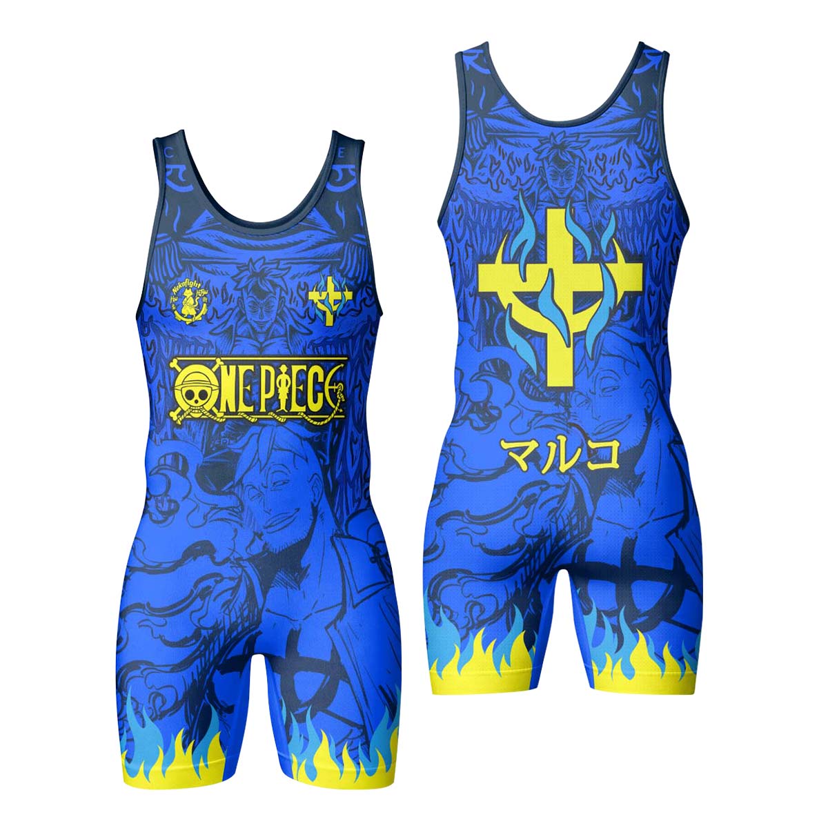 One Piece Marco Phoenix Wrestling Singlet