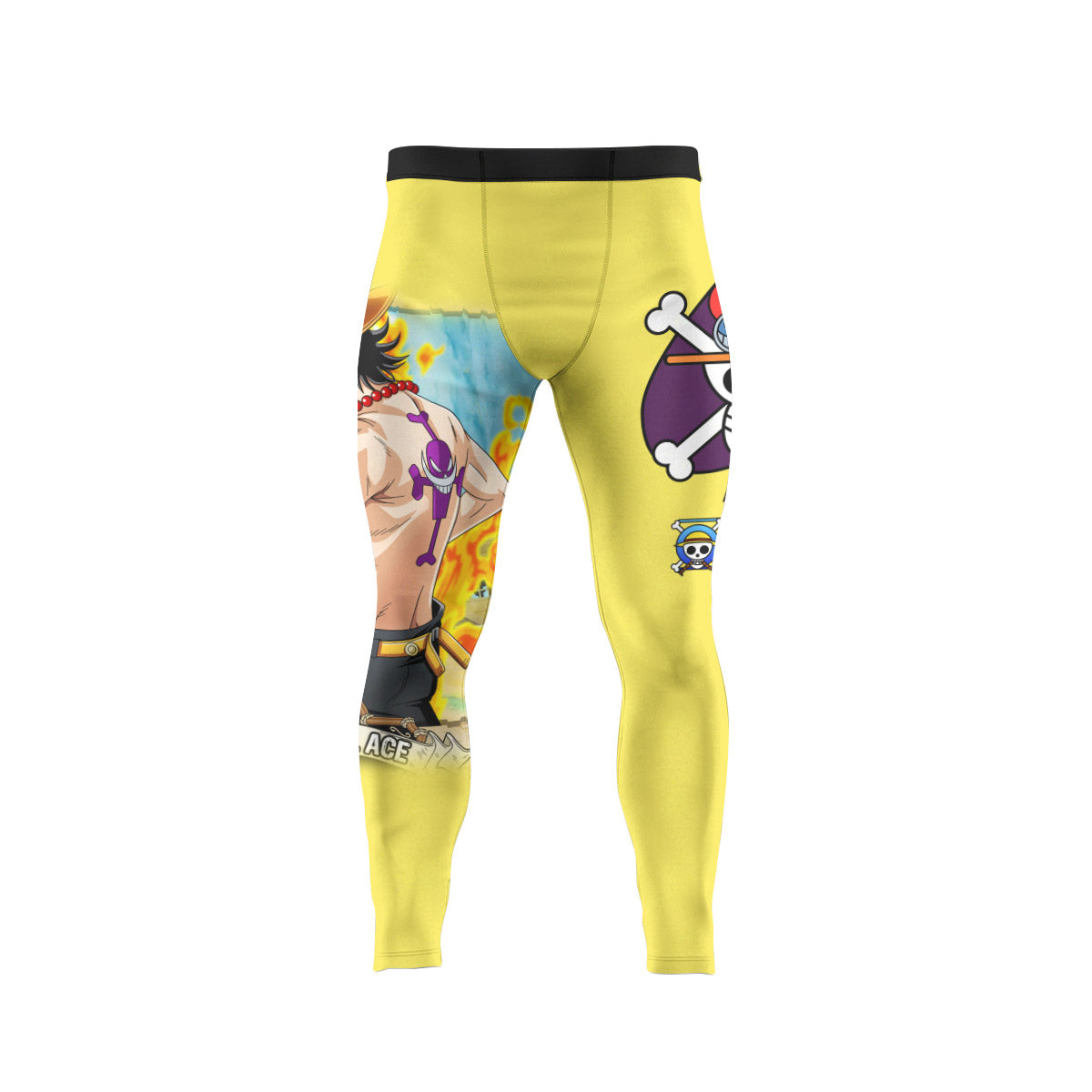  One Piece Portgas D Ace Men's Compression Leggings