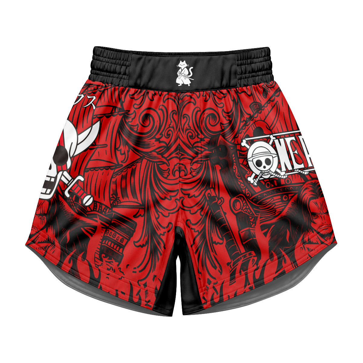 One Piece Red Haired Shanks Kids Grappling Shorts