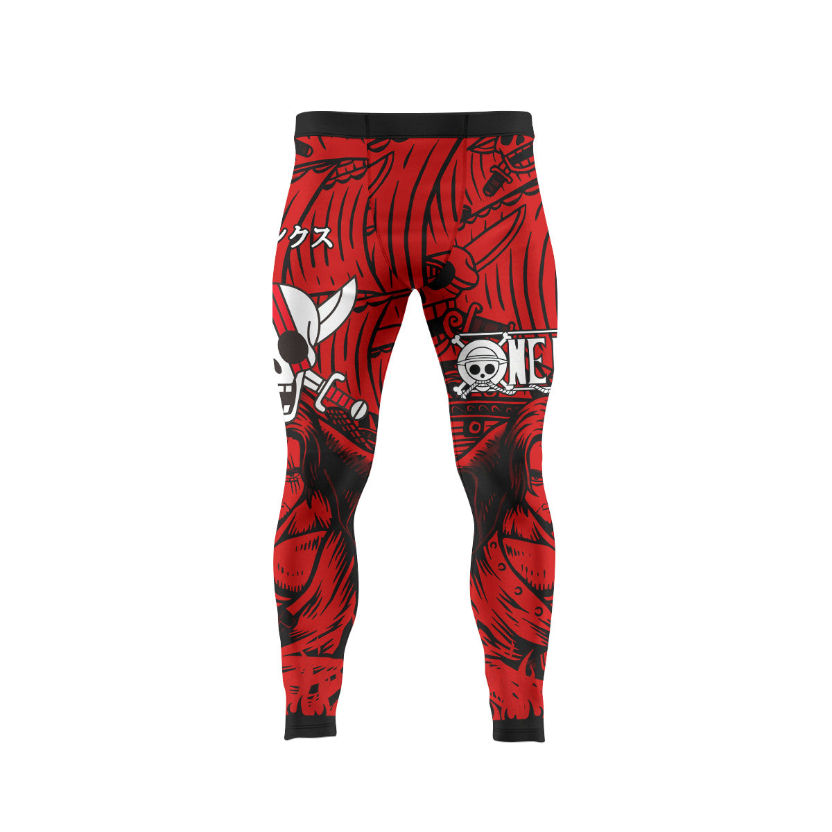 One Piece Red Haired Shanks Men's Compression Leggings