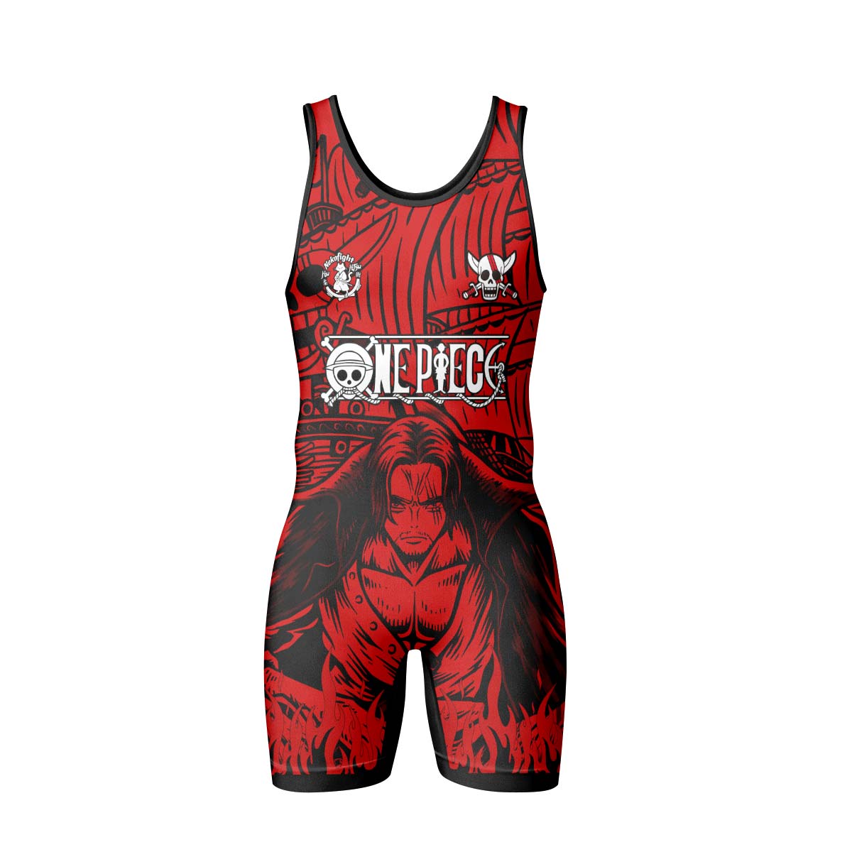 One Piece Red Haired Shanks Wrestling Singlet