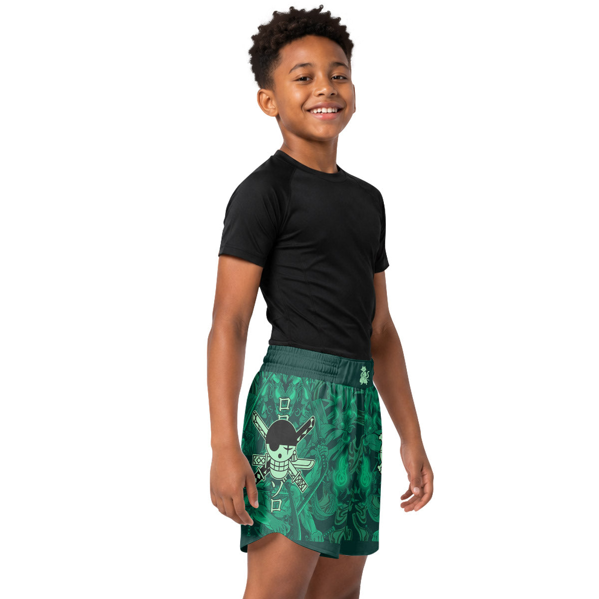 One Piece Roronoa Zoro Kids Grappling Shorts