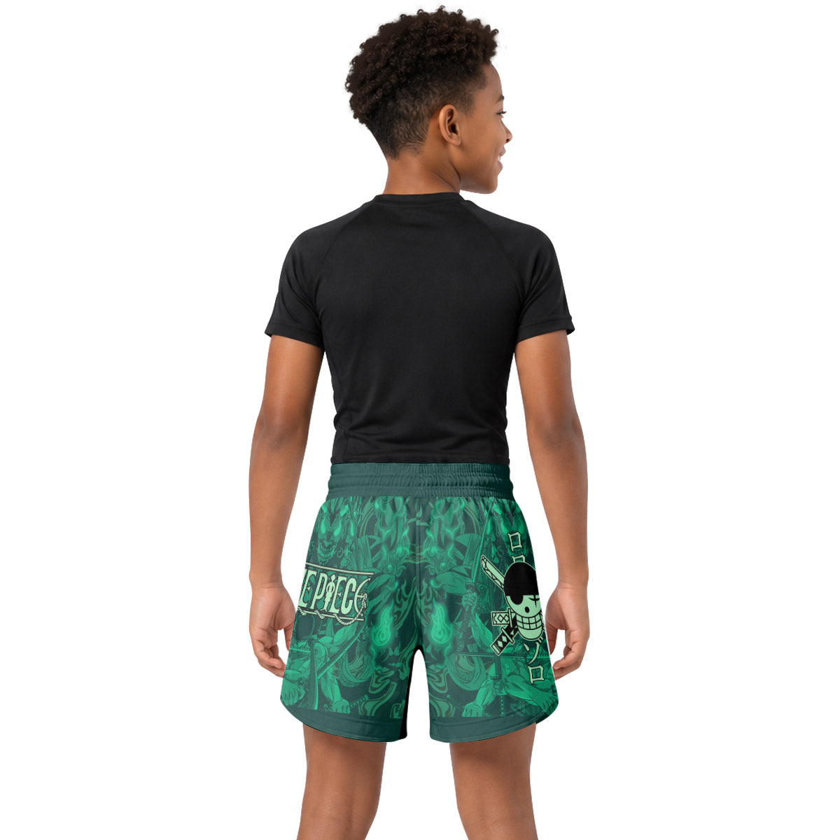 One Piece Roronoa Zoro Kids Grappling Shorts
