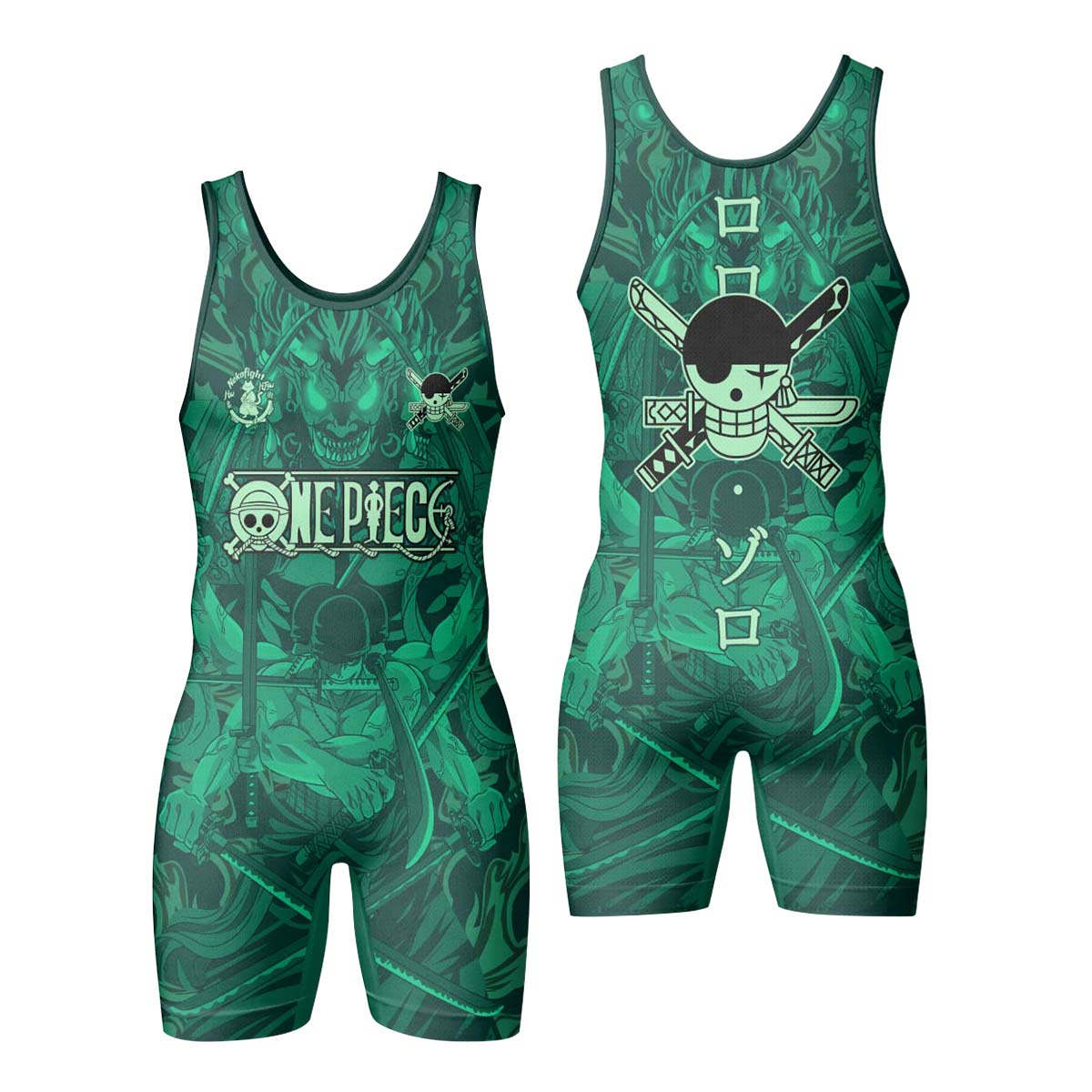 One Piece Roronoa Zoro Wrestling Singlet