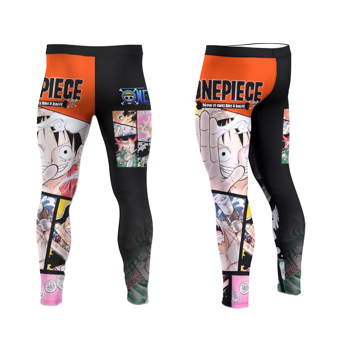  One Piece Straw Hat Gang Men's Compression Leggings