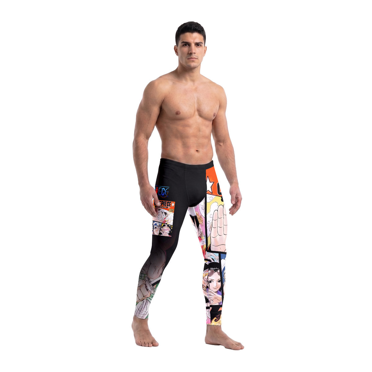  One Piece Straw Hat Gang Men's Compression Leggings