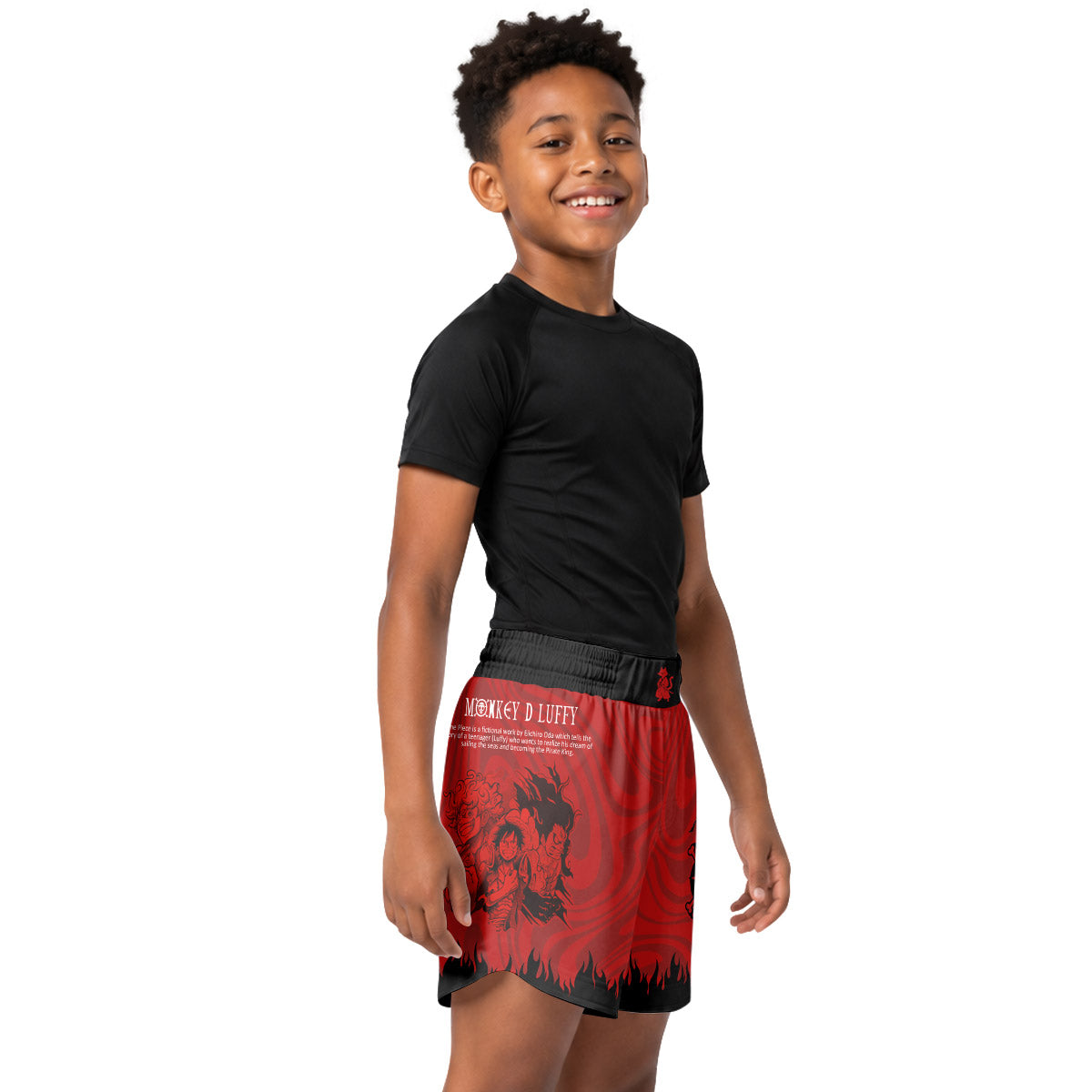 One Piece Straw Hat Kids Grappling Shorts