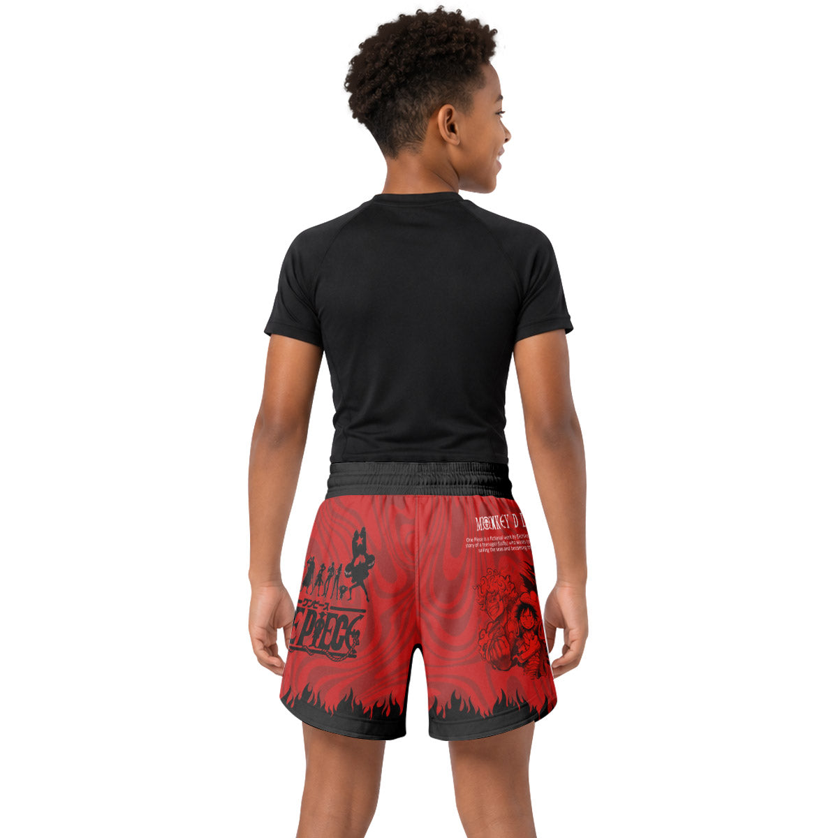 One Piece Straw Hat Kids Grappling Shorts