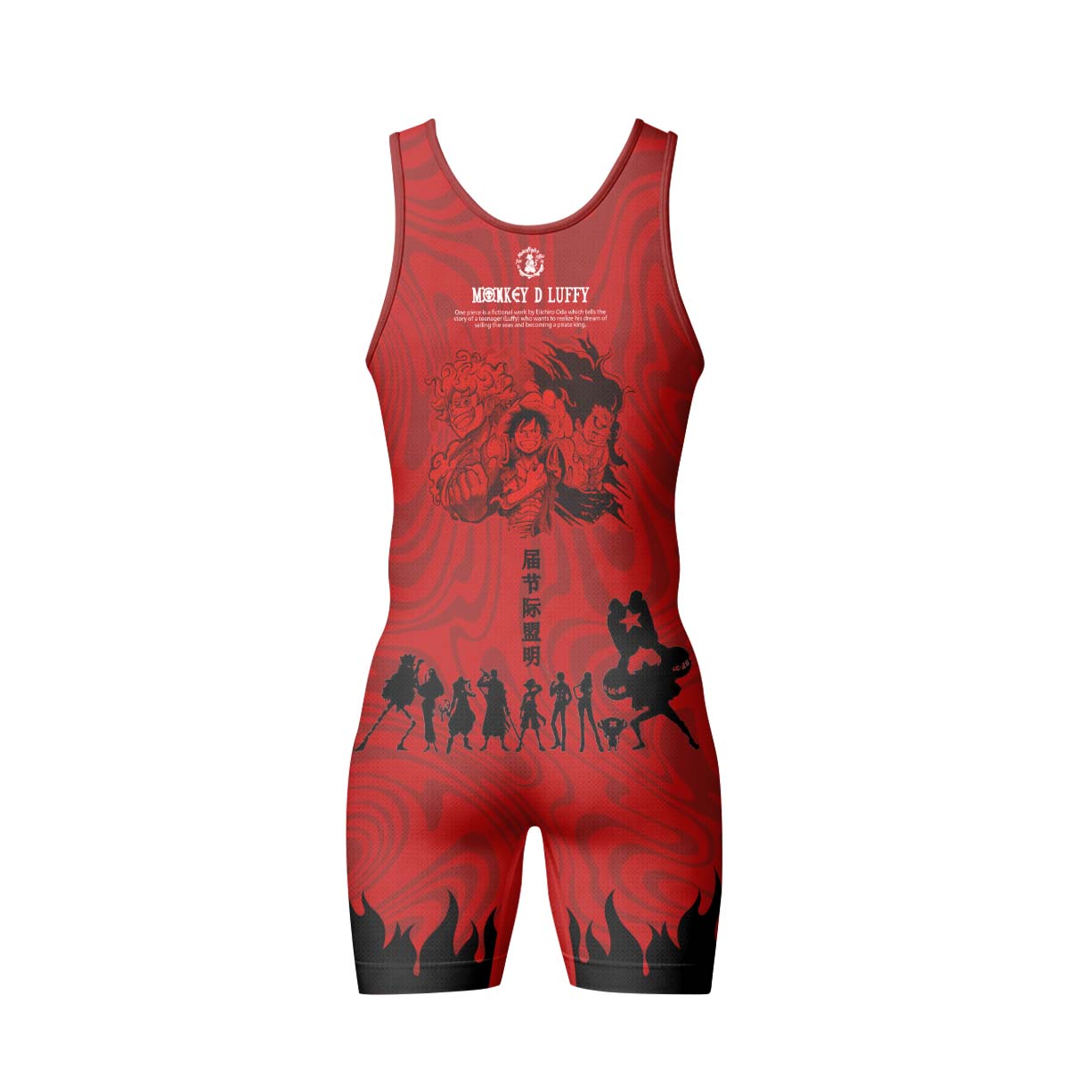 One Piece Straw Hat Wrestling Singlet