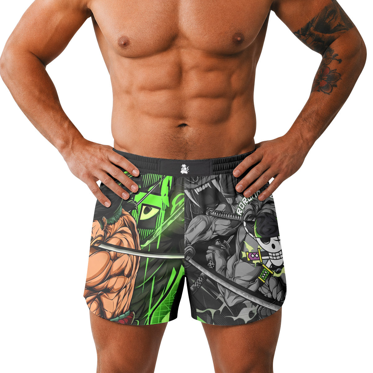  One Piece Zoro Oni Giri Grappling Shorts