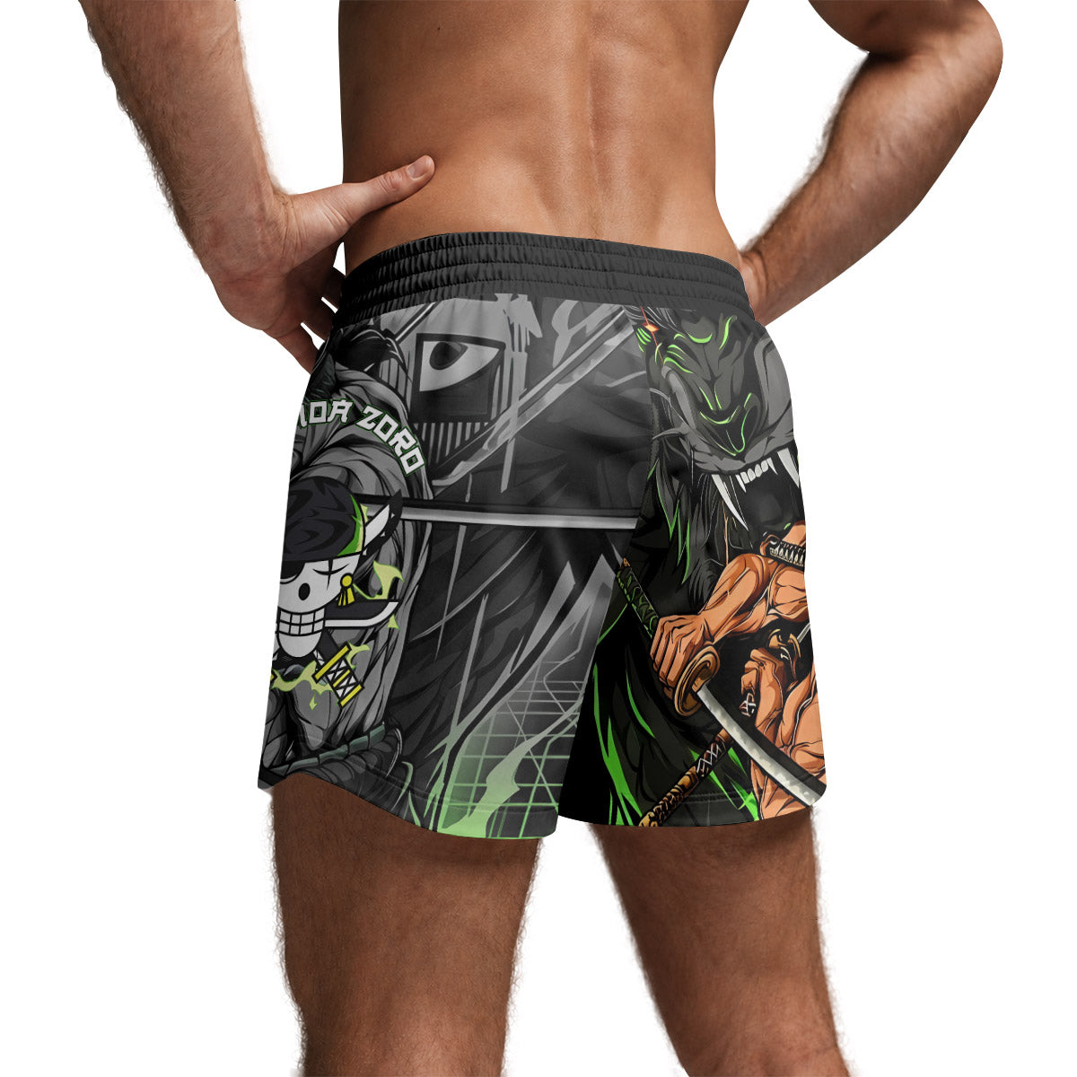  One Piece Zoro Oni Giri Grappling Shorts