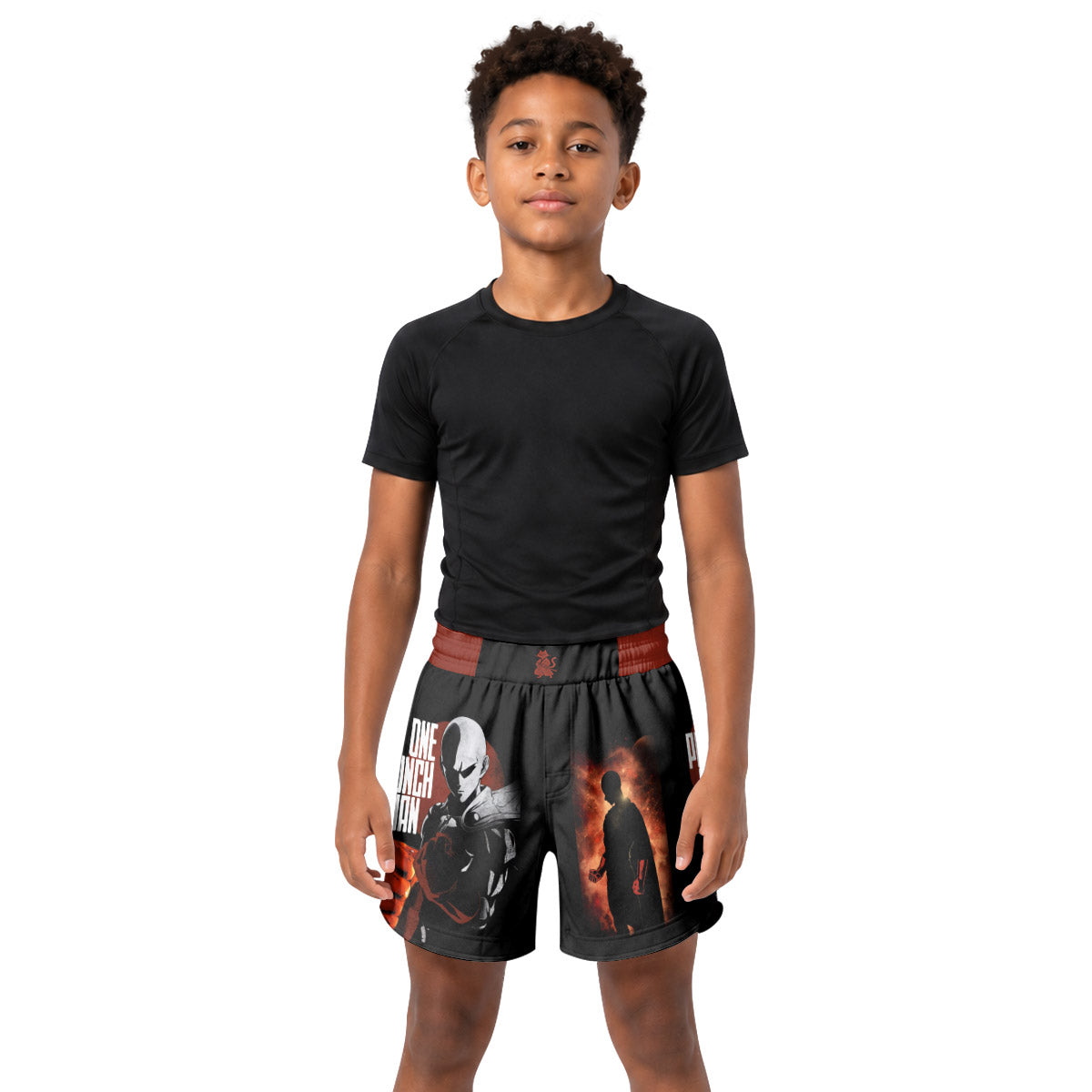 One Punch Man Kids Grappling Shorts