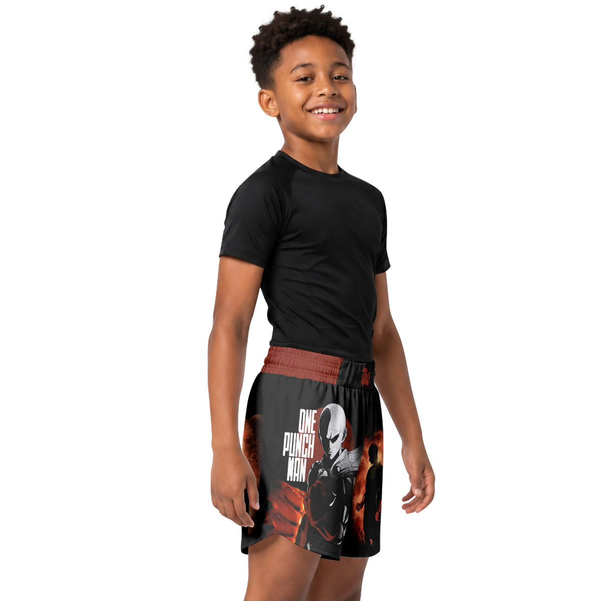 One Punch Man Kids Grappling Shorts