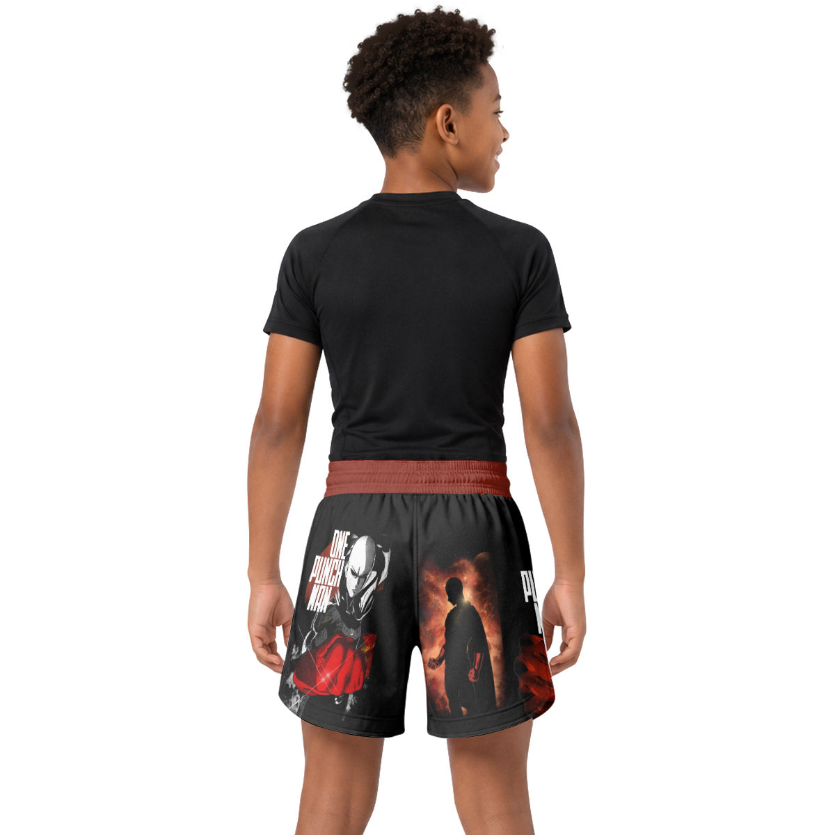 One Punch Man Kids Grappling Shorts