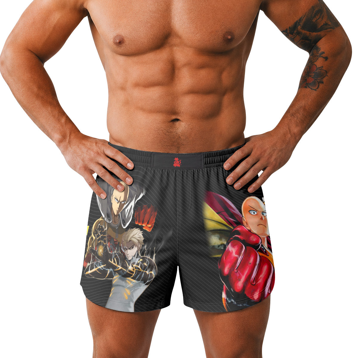  One Puch Man Saitama And Genos Grappling Shorts