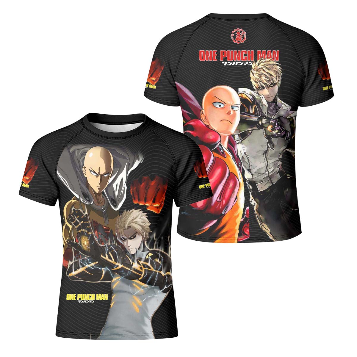  One Puch Man Saitama And Genos Kid Rash Guard
