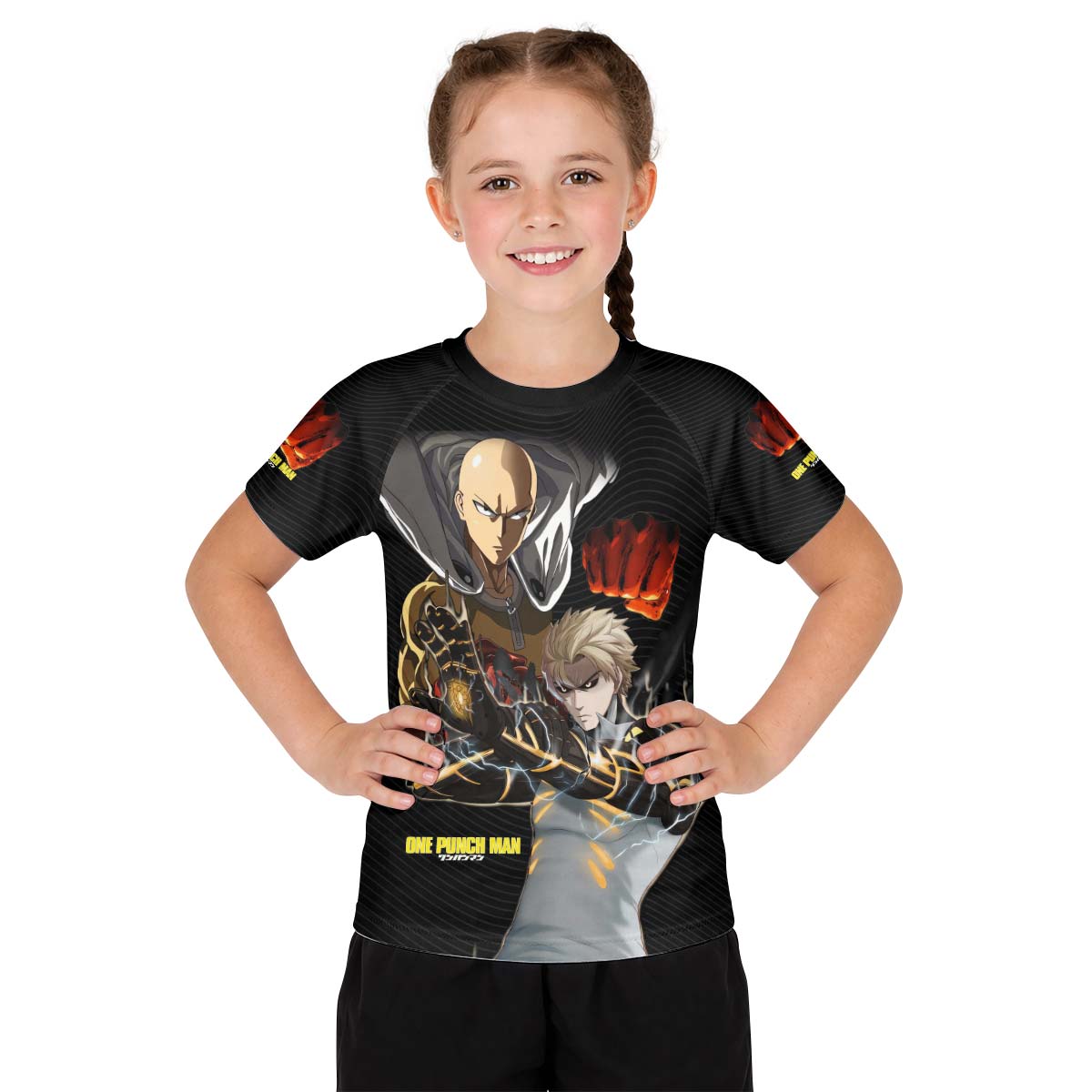  One Puch Man Saitama And Genos Kid Rash Guard