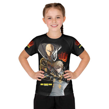  One Puch Man Saitama And Genos Kid Rash Guard