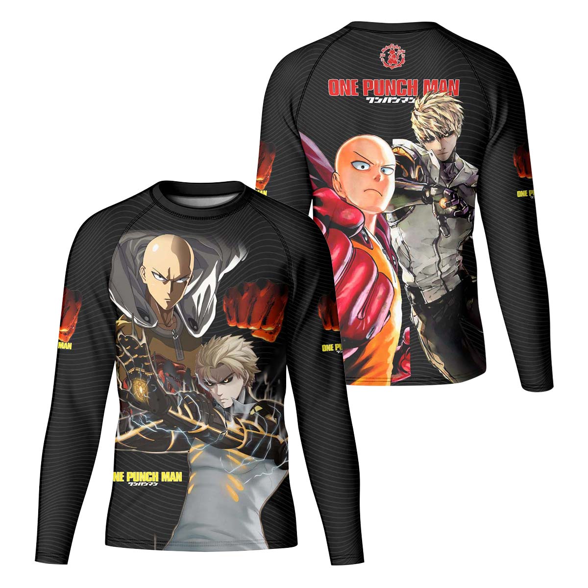 One Puch Man Saitama And Genos Kid Rash Guard
