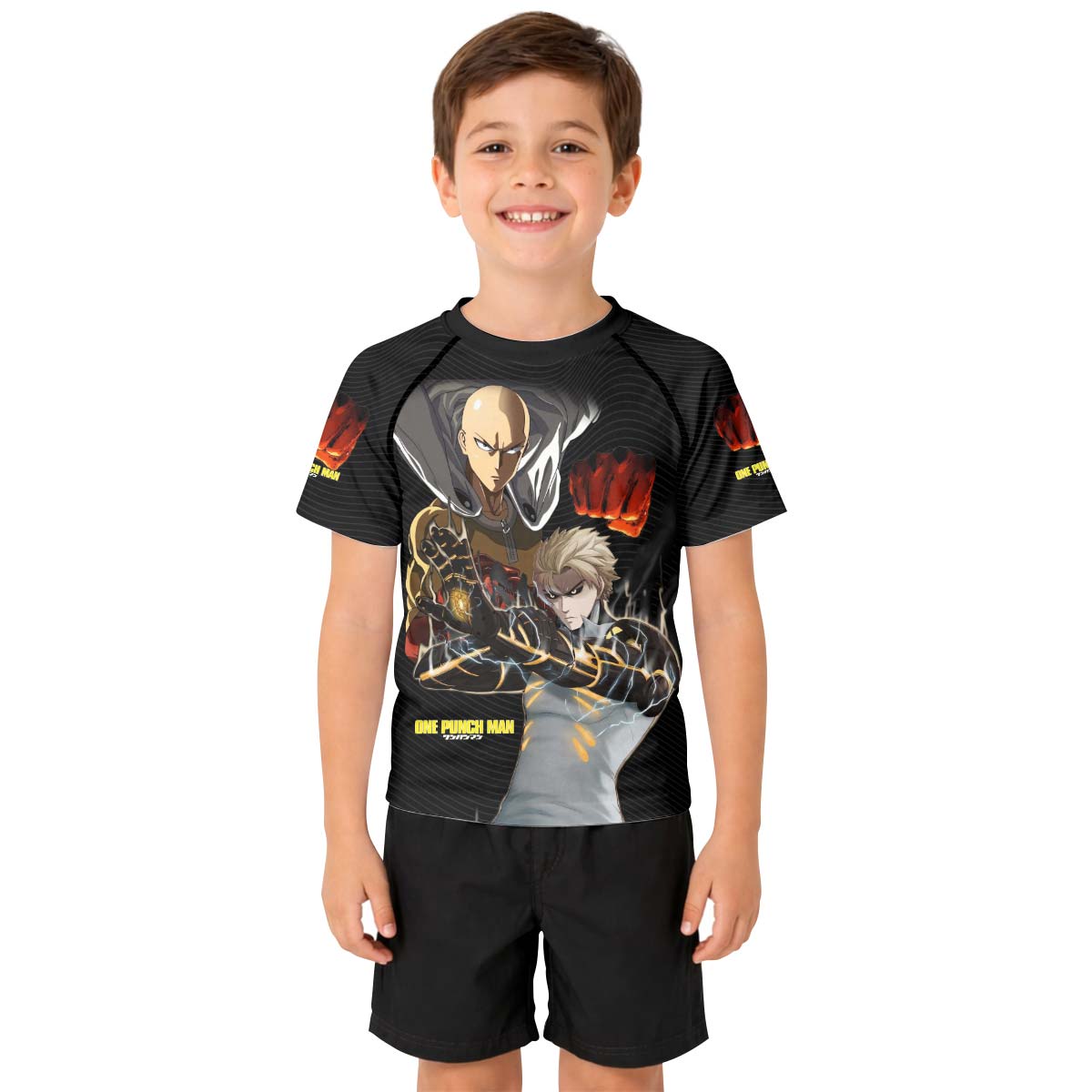  One Puch Man Saitama And Genos Kid Rash Guard