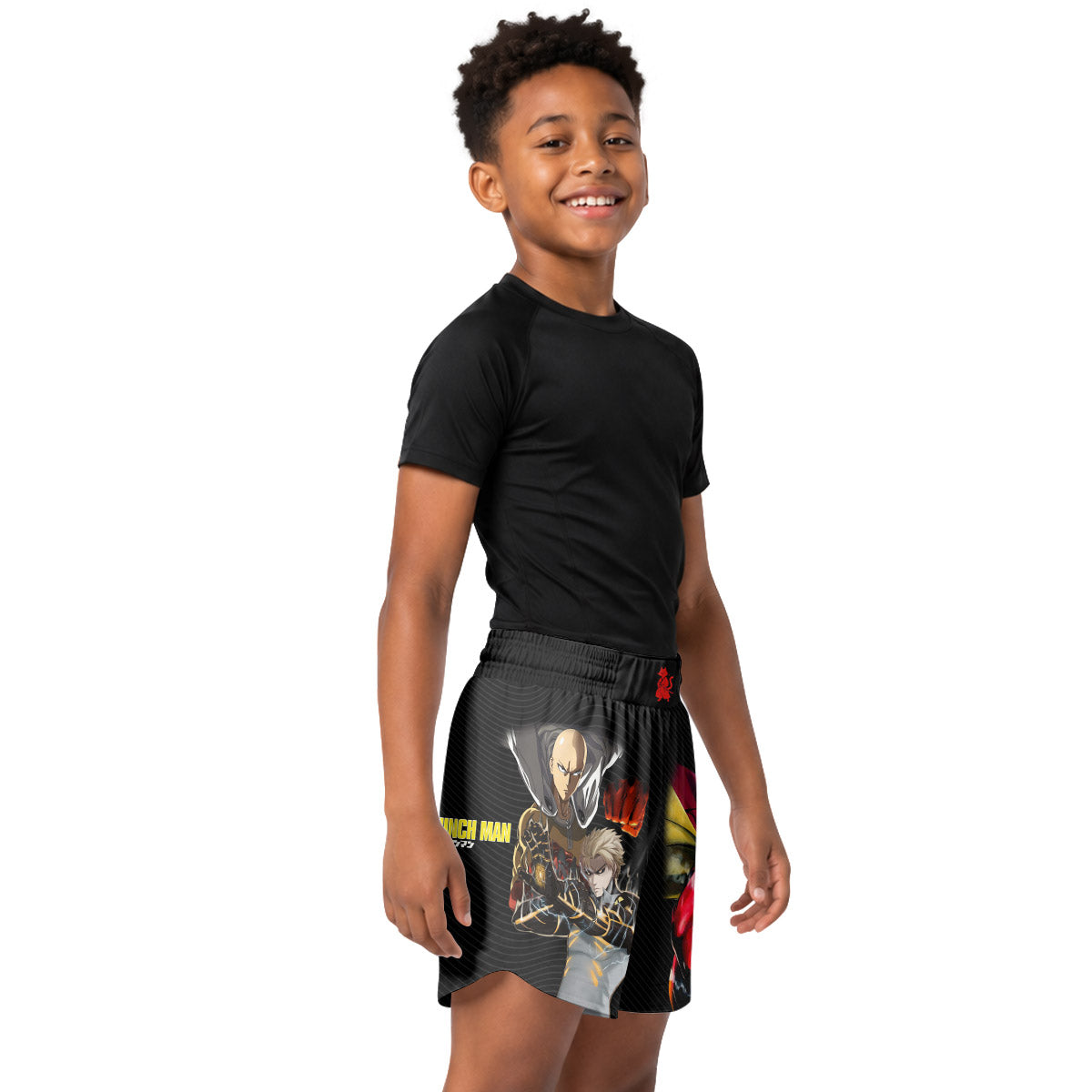 One Puch Man Saitama And Genos Kids Grappling Shorts