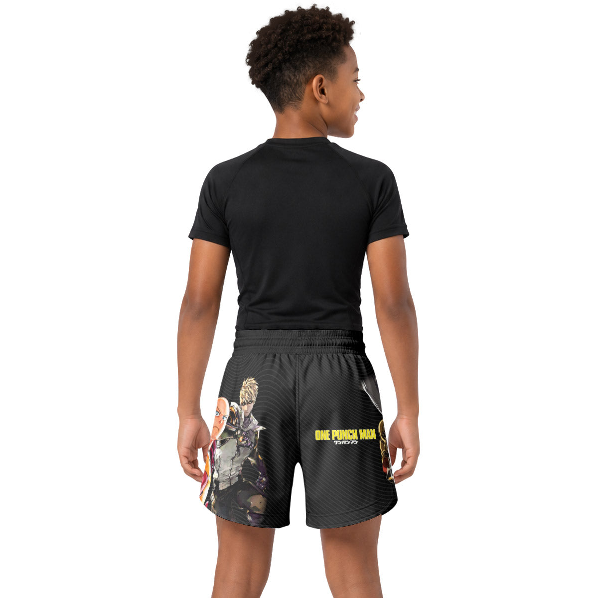 One Puch Man Saitama And Genos Kids Grappling Shorts