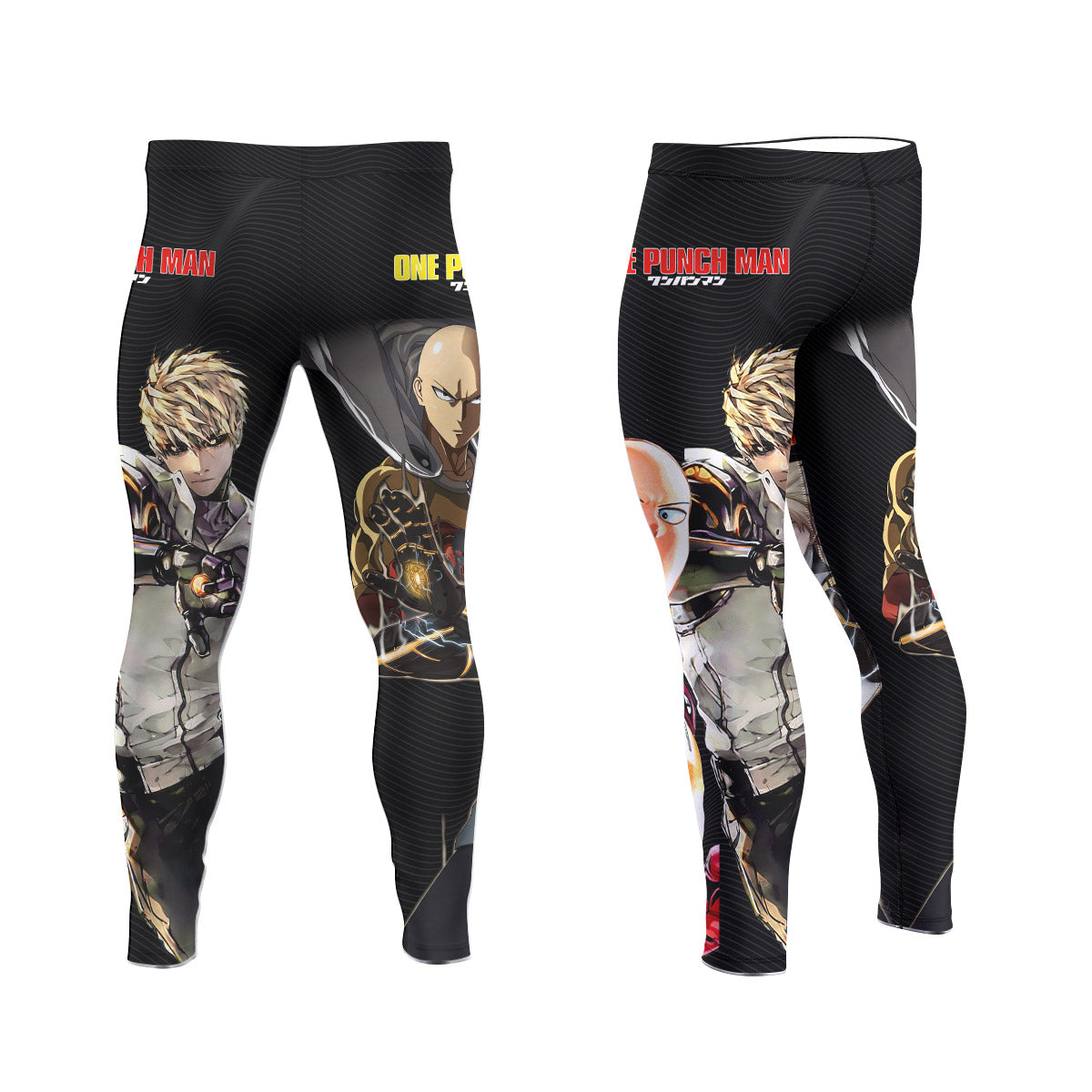  One Puch Man Saitama And Genos Men's Compression Leggings