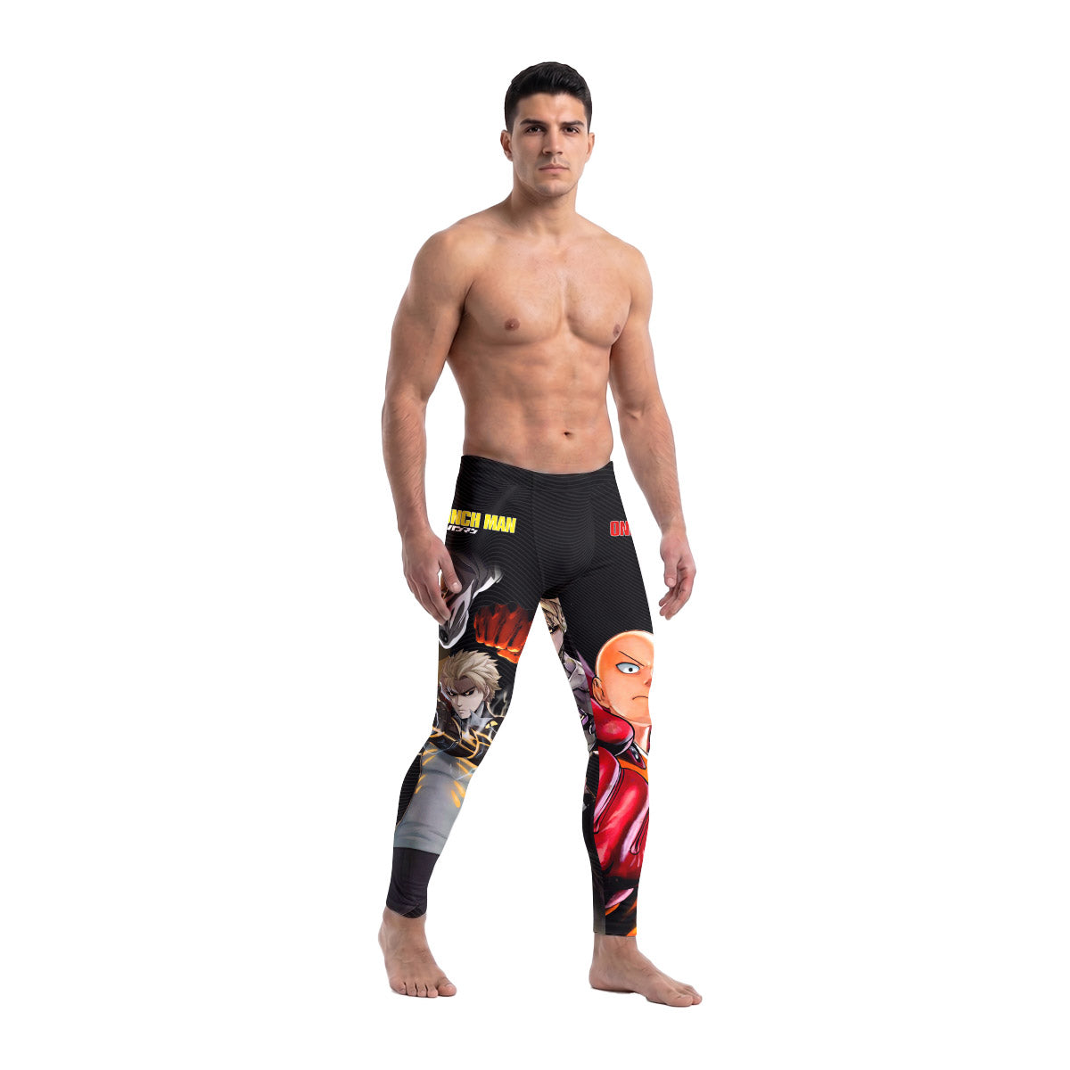  One Puch Man Saitama And Genos Men's Compression Leggings