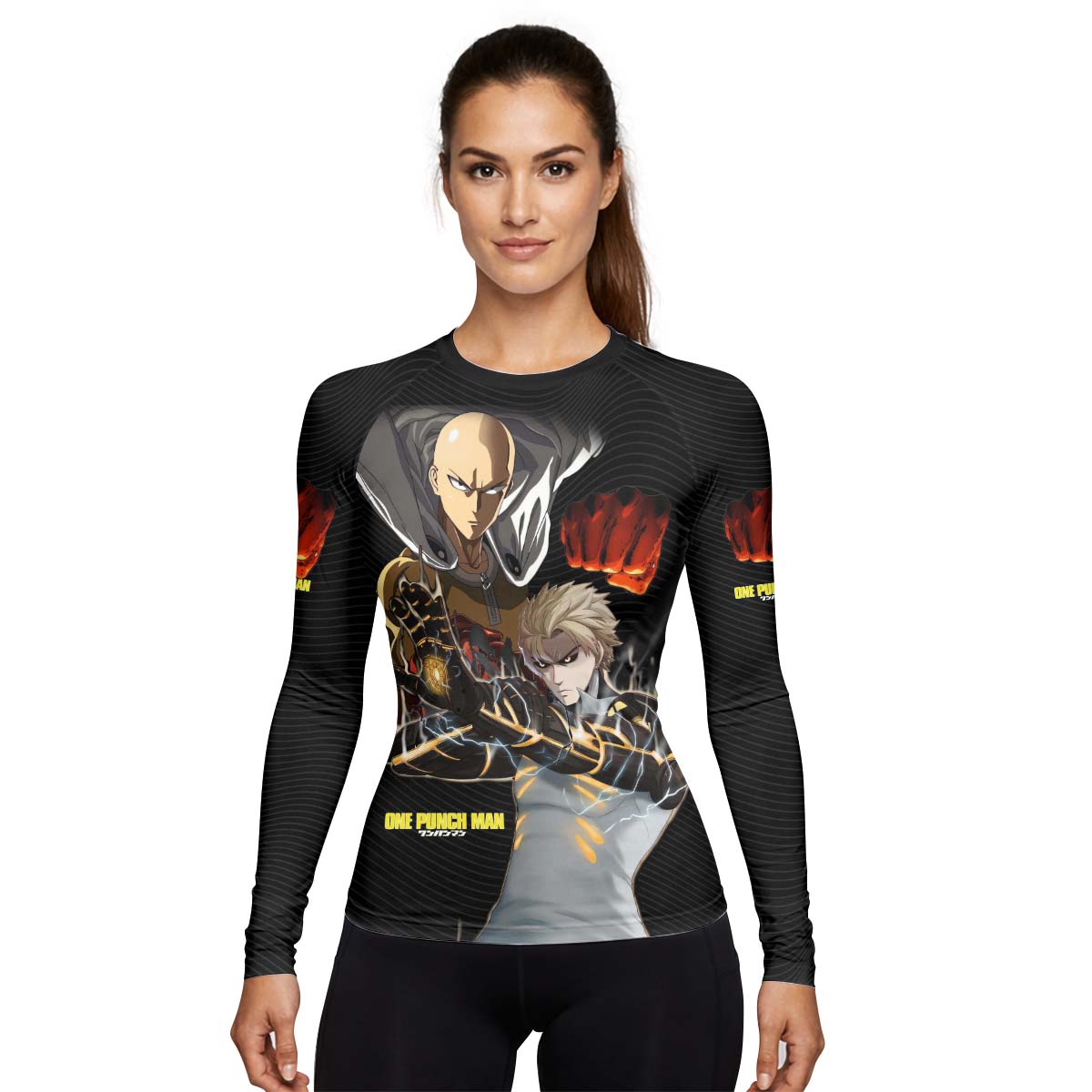 One Puch Man Saitama And Genos Rash Guard