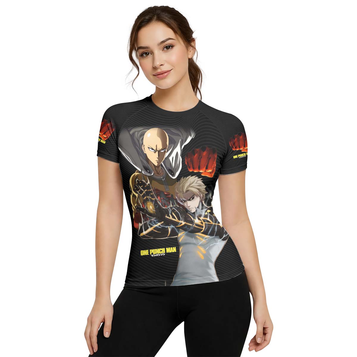  One Puch Man Saitama And Genos Rash Guard
