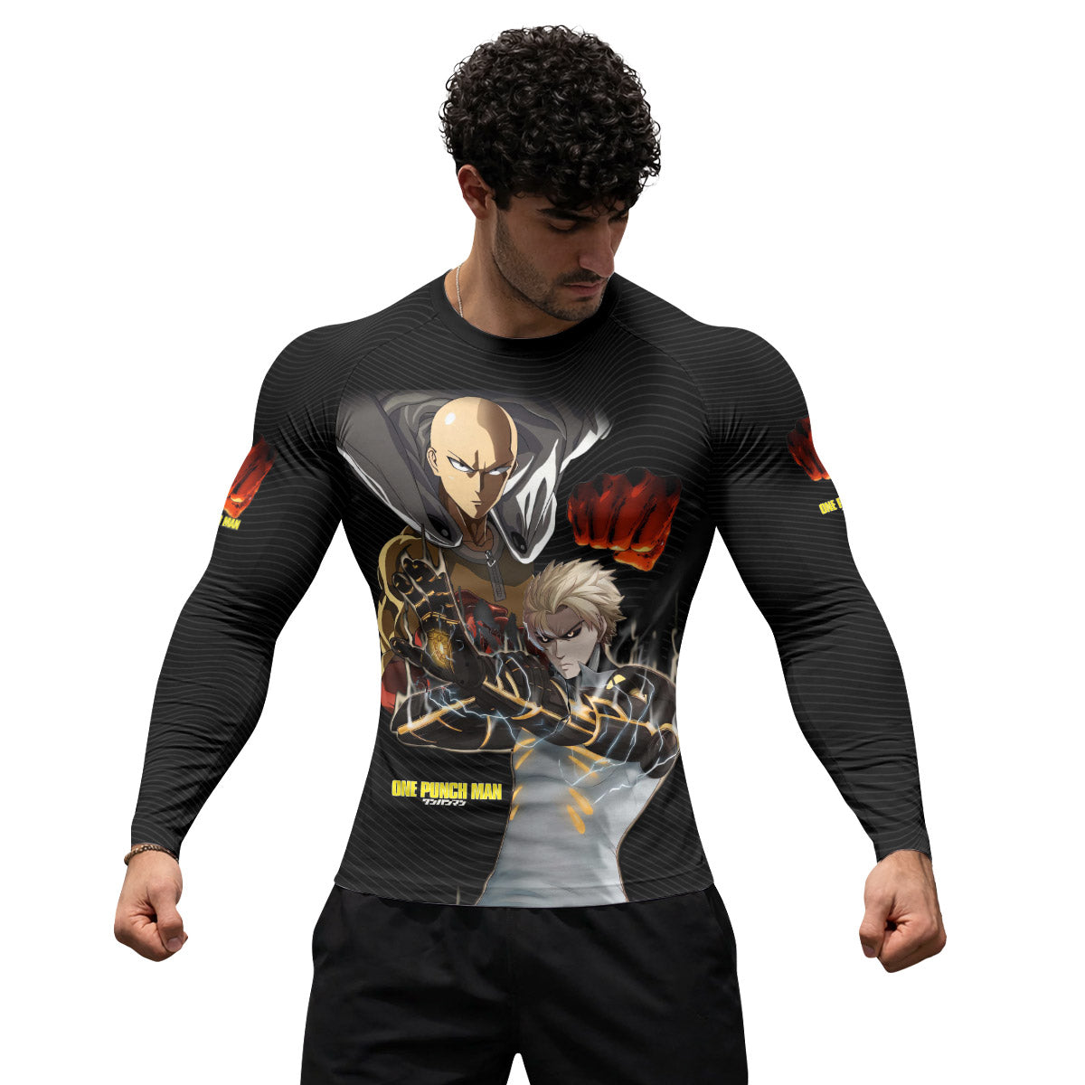  One Puch Man Saitama And Genos Rash Guard