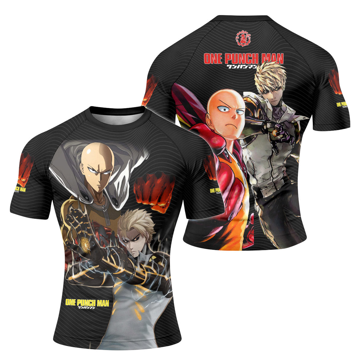 One Puch Man Saitama And Genos Rash Guard
