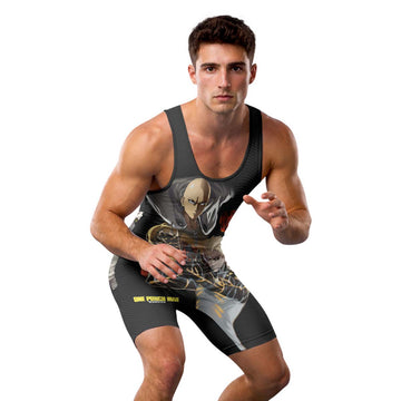  One Puch Man Saitama And Genos Wrestling Singlet
