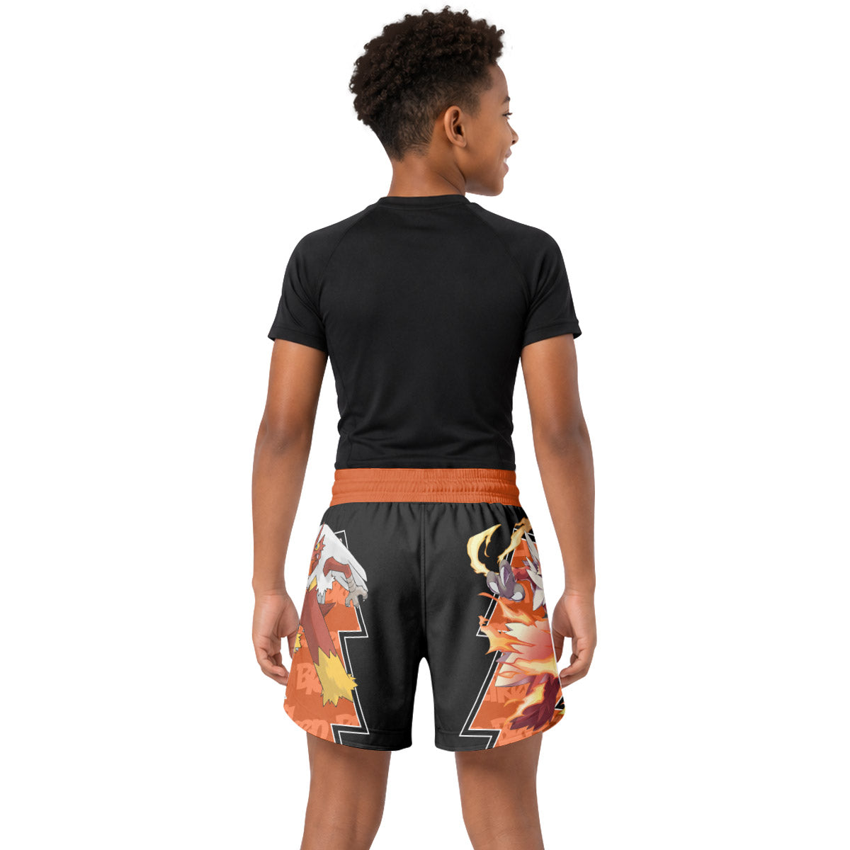 Pokemon Mega Blaziken Kids Grappling Shorts