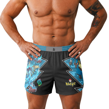 Pokemon Mega Lucario Grappling Shorts
