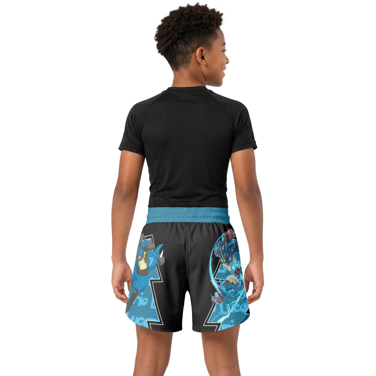 Pokemon Mega Lucario Kids Grappling Shorts