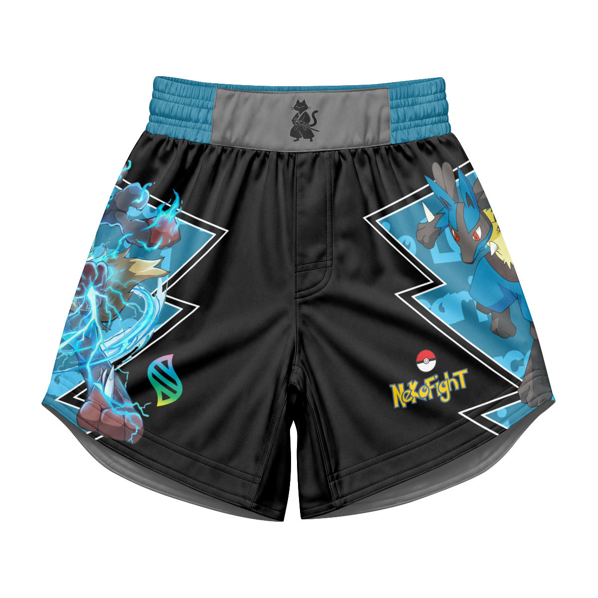 Pokemon Mega Lucario Kids Grappling Shorts