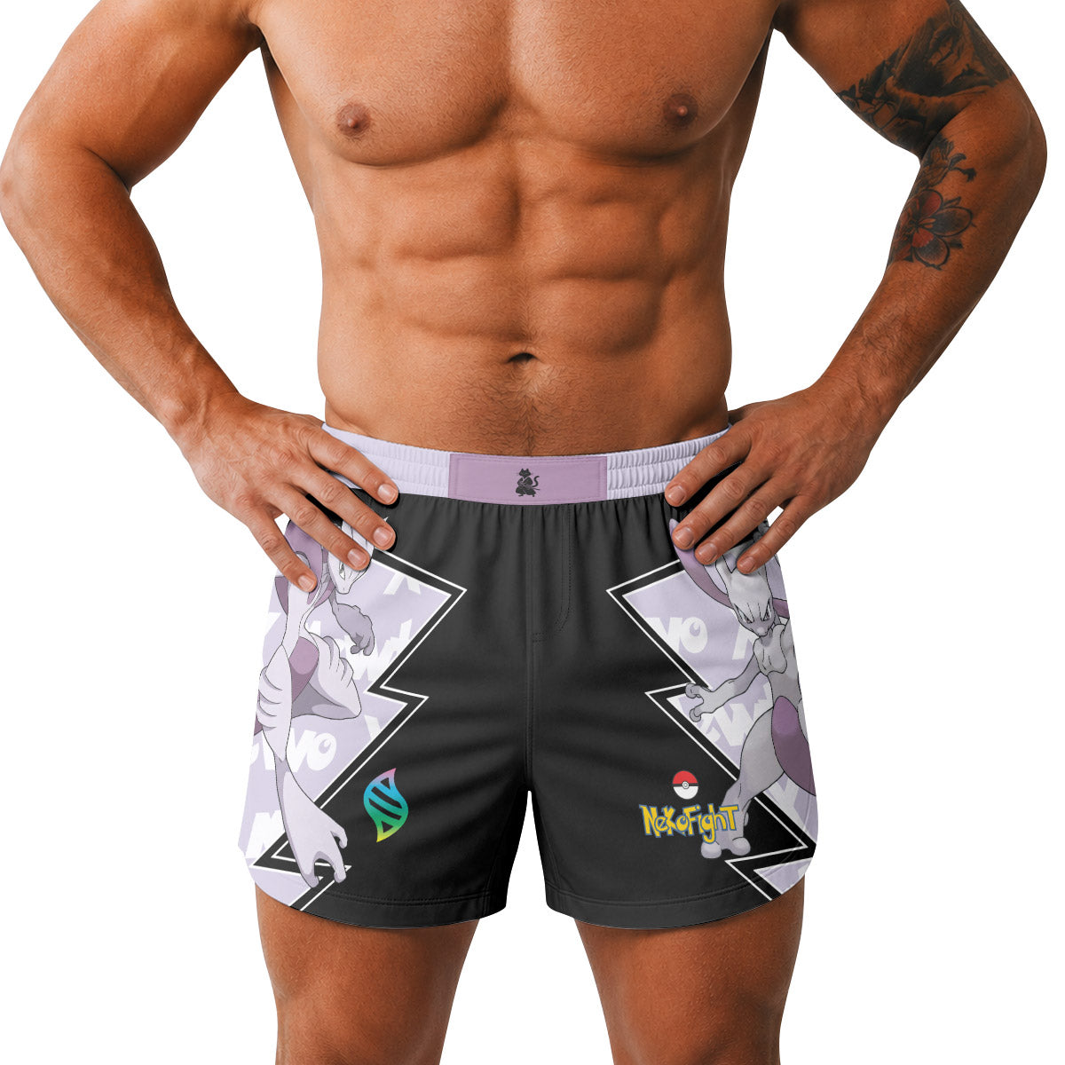 Pokemon Mega Mewtwo Grappling Shorts