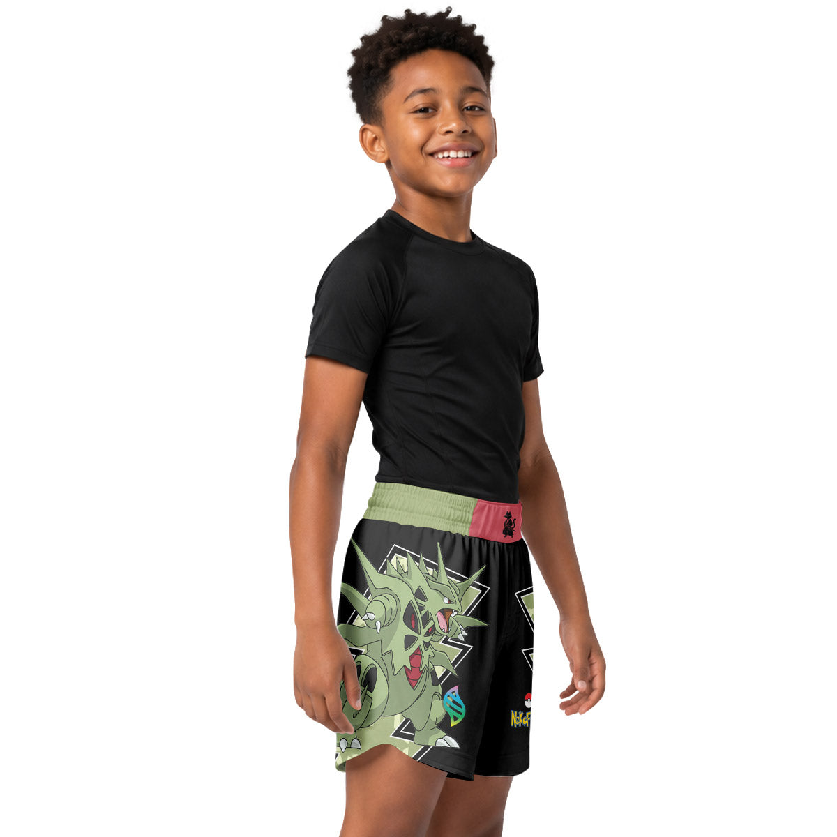 Pokemon Mega Tyranitar Kids Grappling Shorts