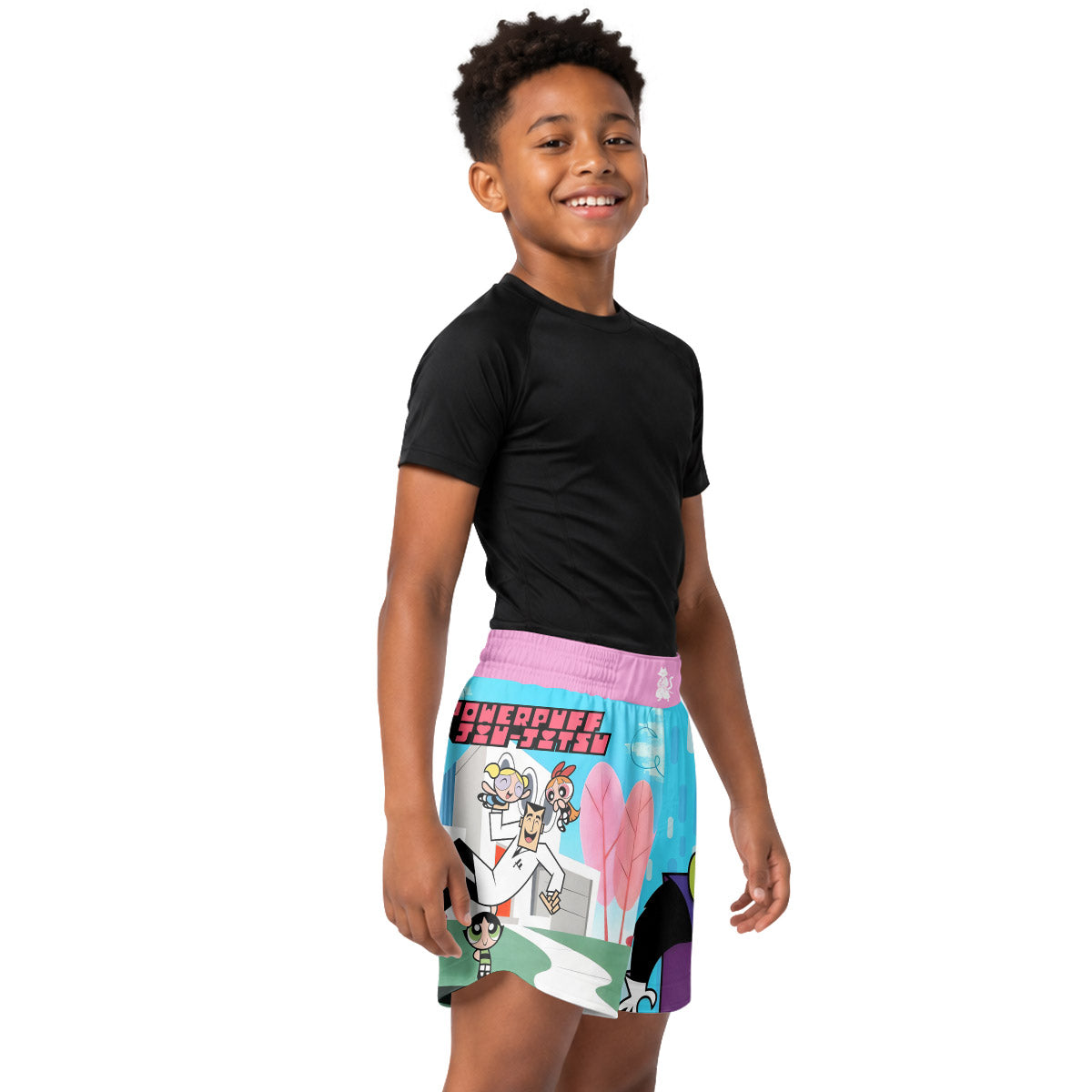 Powerpuff Girls Jiu Jitsu Kids Grappling Shorts
