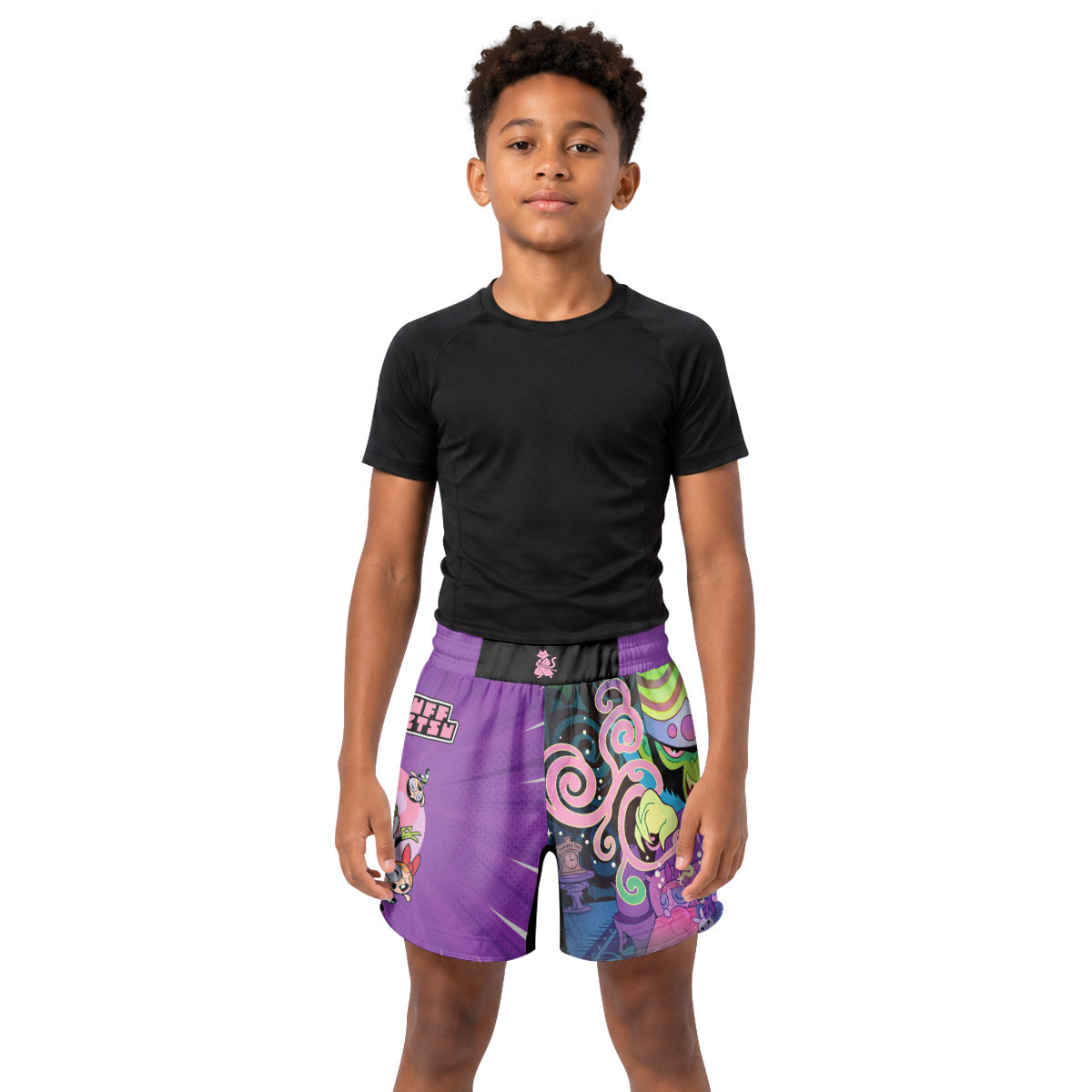Powerpuff Girls Mastermind Kids Grappling Shorts