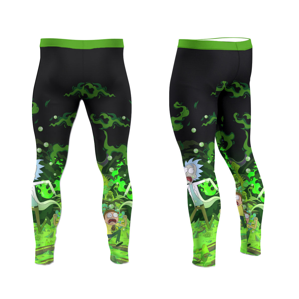 Rick And Morty Men's Compression Leggings