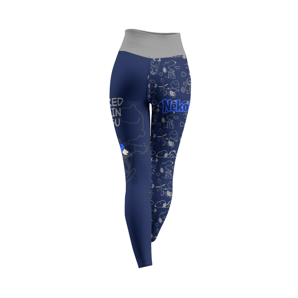 Snoopy Too Tired Too Train Grey Women's Leggings