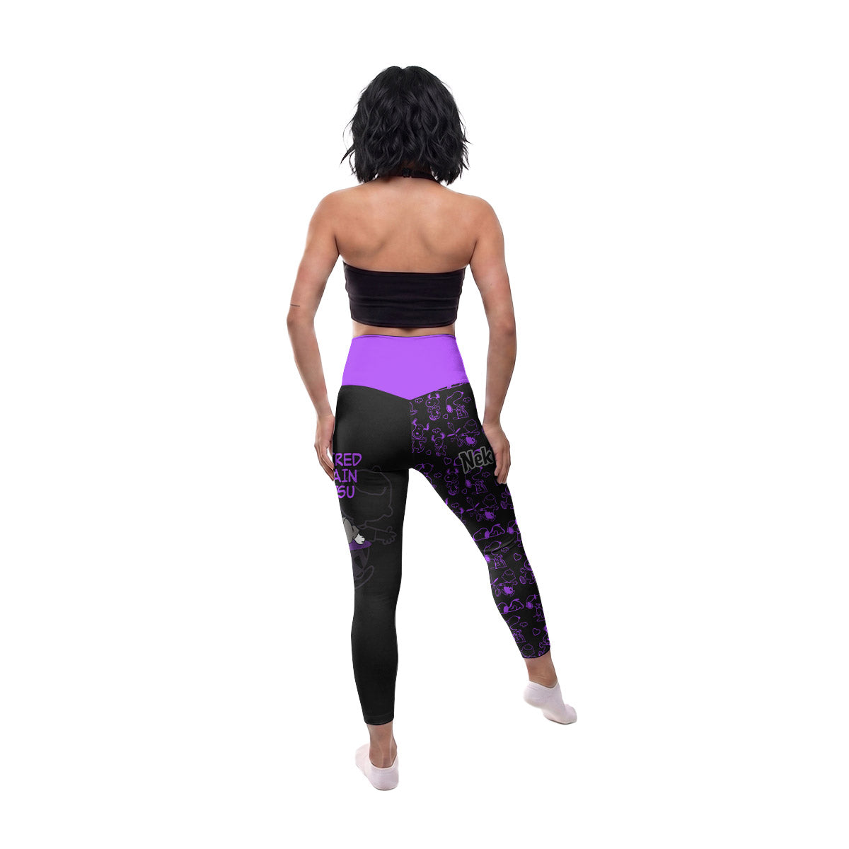 Snoopy Too Tired Too Train Purple Women's Leggings