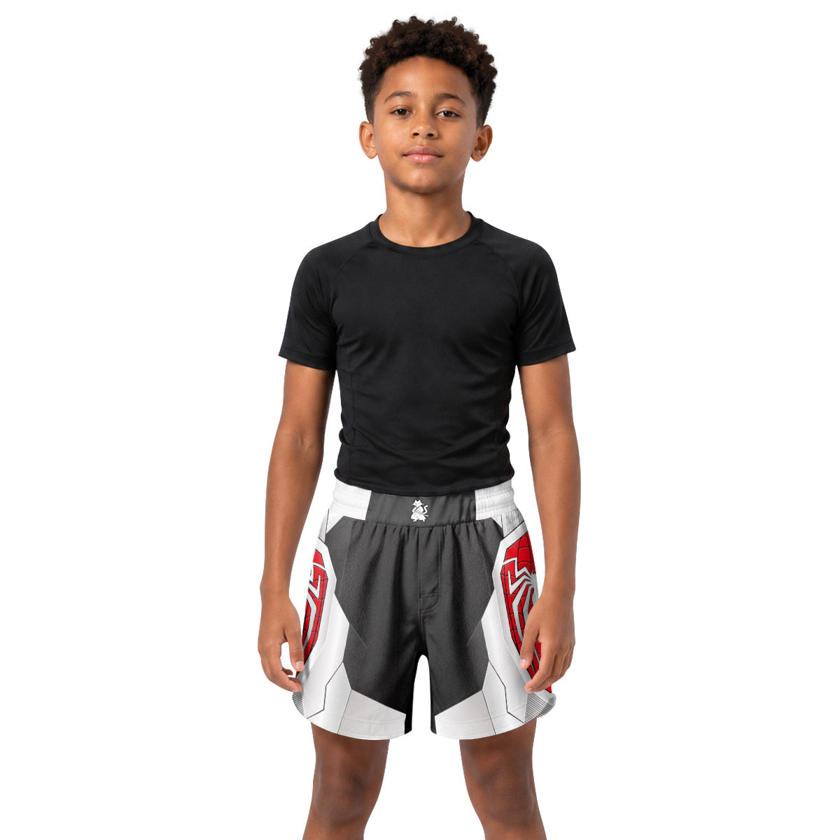 Spider Man Armored Advanced Suit Kids Grappling Shorts
